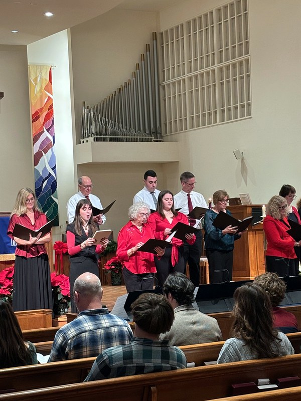 Church choir performing