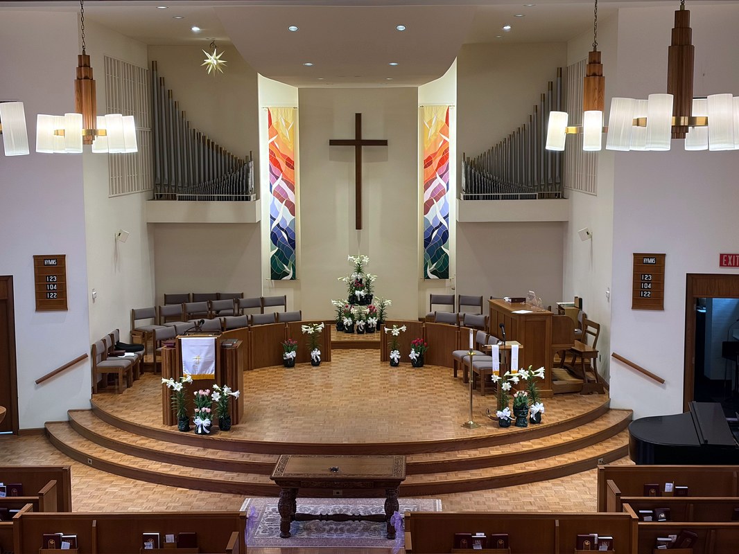Church sanctuary interior