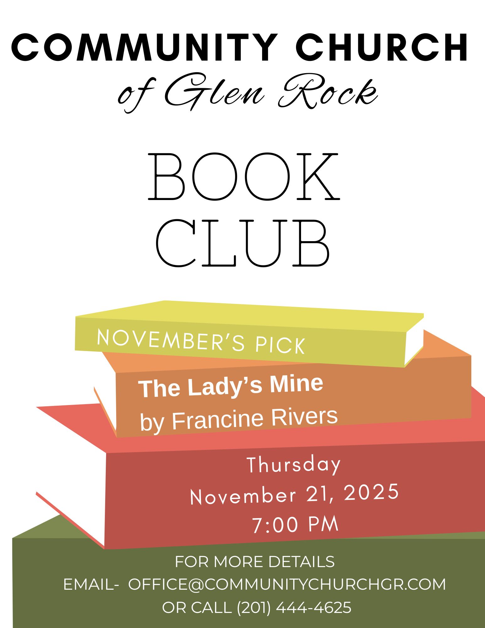 Church book club meeting