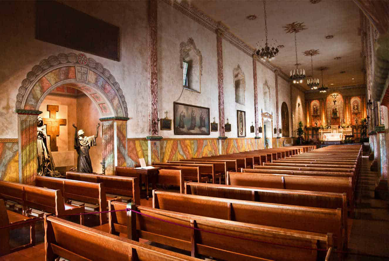 Church sanctuary interior